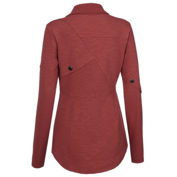 Cabi Training Jacket #4122 brownish burgundy, warm up - Picture 5 of 10